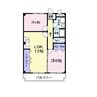 シャルマン 2LDKの間取り