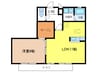 シャイニーパーク 1LDKの間取り