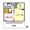 シャイニーパーク 1LDKの間取り