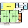 ロイヤルスクエア高津 2DKの間取り