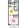 ガーデンホーム２１ 1Kの間取り