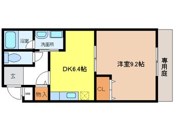 間取図 フジパレス式内町Ⅱ番館