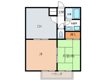 間取図 ハイツ金木犀