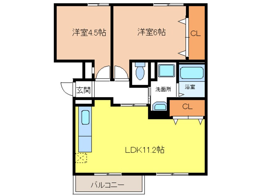 間取図 フェロービレッジ