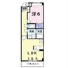 ルーラル・ライフ 1LDKの間取り