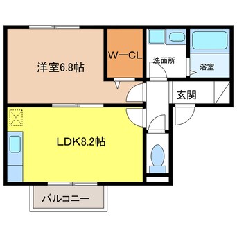 間取図 パレス向日葵