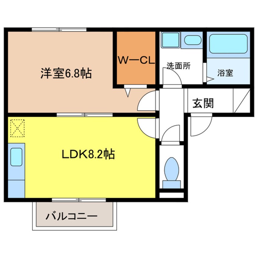 間取図 パレス向日葵