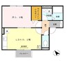 パレス向日葵 1LDKの間取り