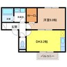 パレス向日葵 1DKの間取り
