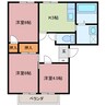 プラザ山村 3Kの間取り