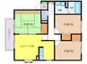 セジュール藤原 3LDKの間取り