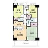 サバービア泉大津 3DKの間取り