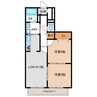 シャーメゾンからたち 2LDKの間取り