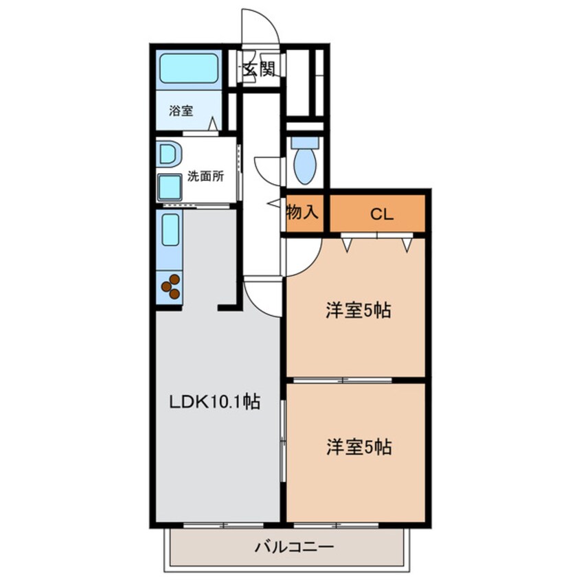 間取図 シャーメゾンからたち
