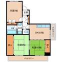 ロイヤルコーポ忠岡の間取図