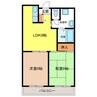 セントエルモ高石 2DKの間取り