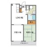 セントエルモ高石 2DKの間取り