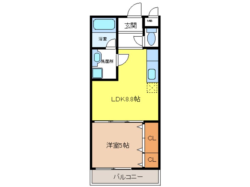 間取図 コリーヌ池上