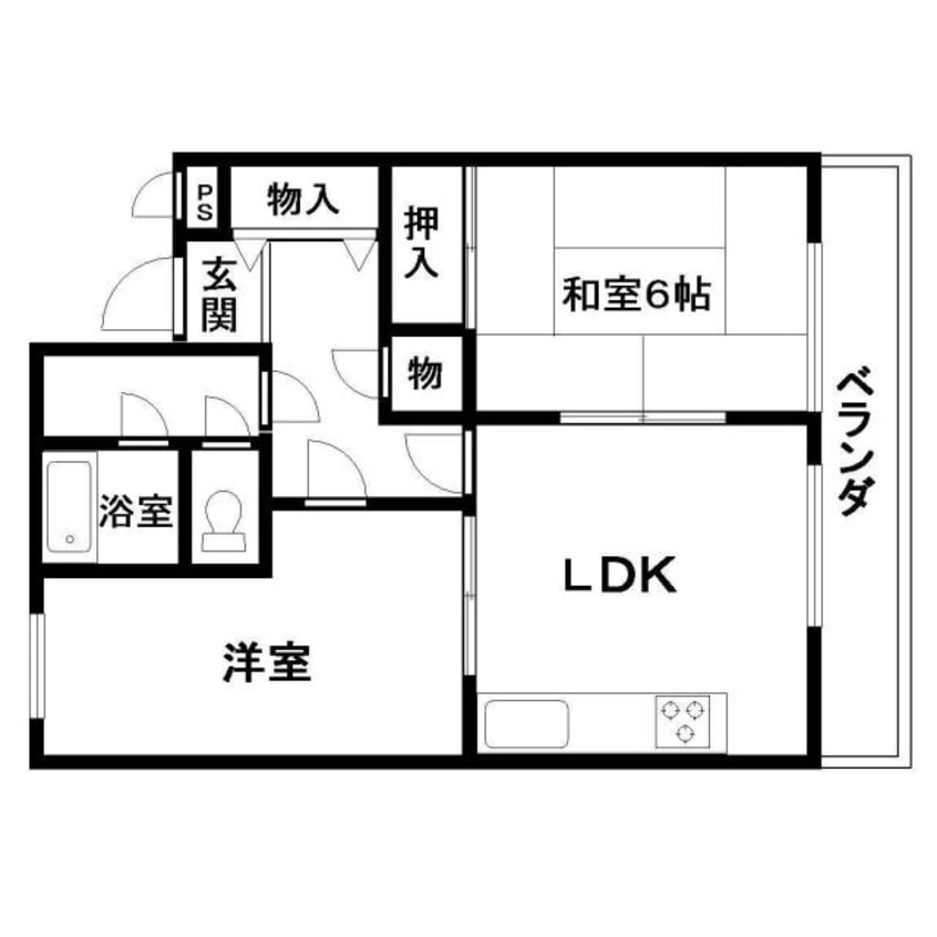 間取図 カサド・エムズ