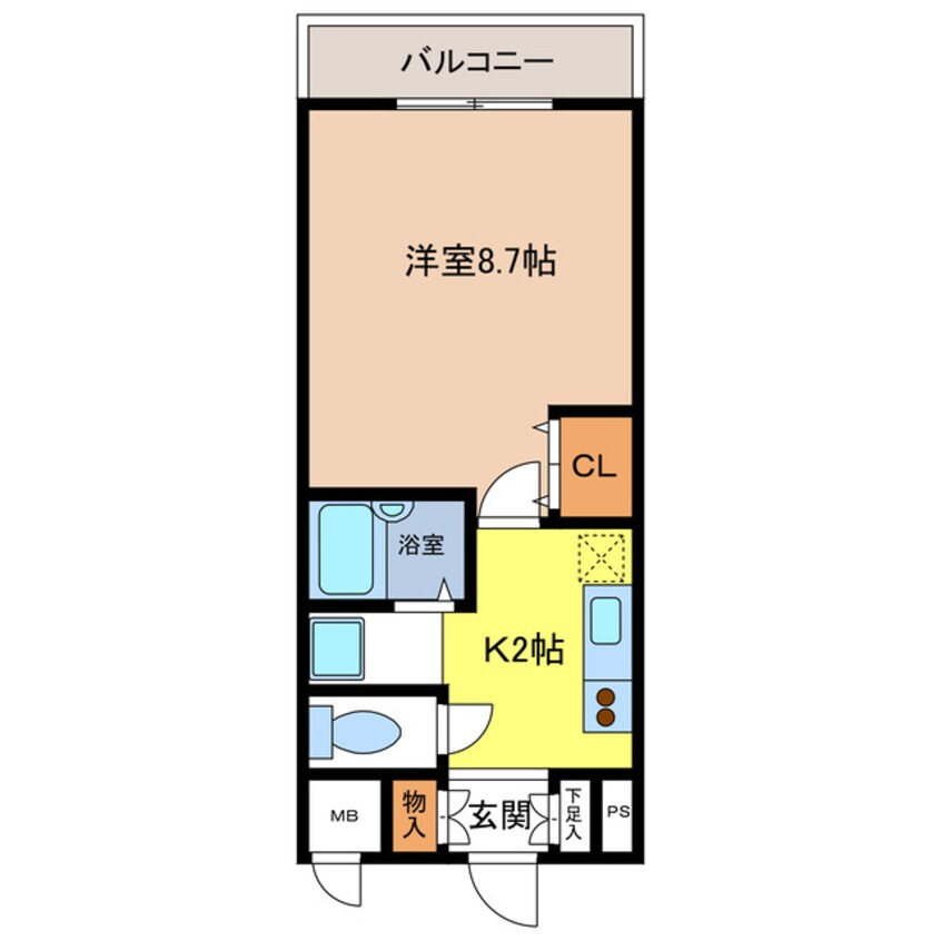 間取図 グランドゥール高師浜