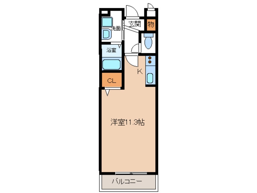 間取図 アンソレイエⅠ
