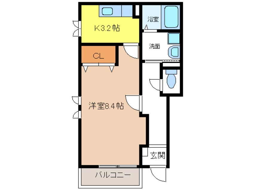 間取図 アンソレイエⅡ