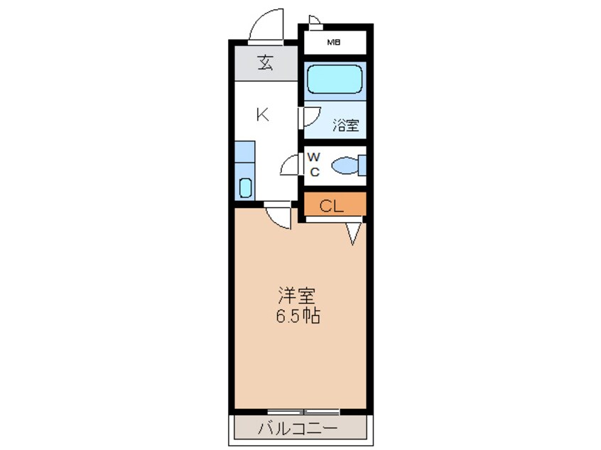 間取図 エクセレント岸和田弐番館