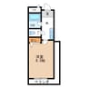エクセレント岸和田弐番館 1Kの間取り