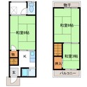 池浦町1丁目貸家の間取図