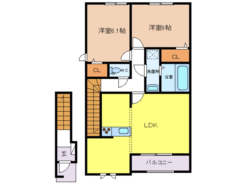 間取図 ジョイフル新宮