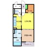 ニューファーム 1LDKの間取り