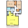 abcdマンション綾園 2LDKの間取り