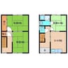 奥野テラス 3DKの間取り