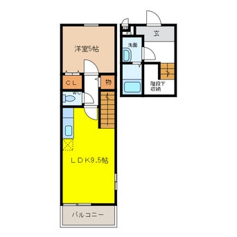 間取図 スリーハーブズグレンツェント泉大津