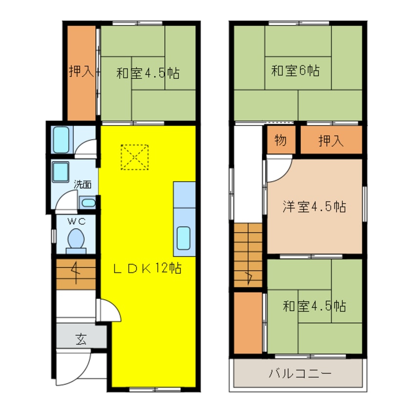 間取図 松ノ浜2丁目戸建