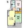 ヴァンベールしののめ 2LDKの間取り