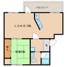 助松ハイツA棟 1LDKの間取り