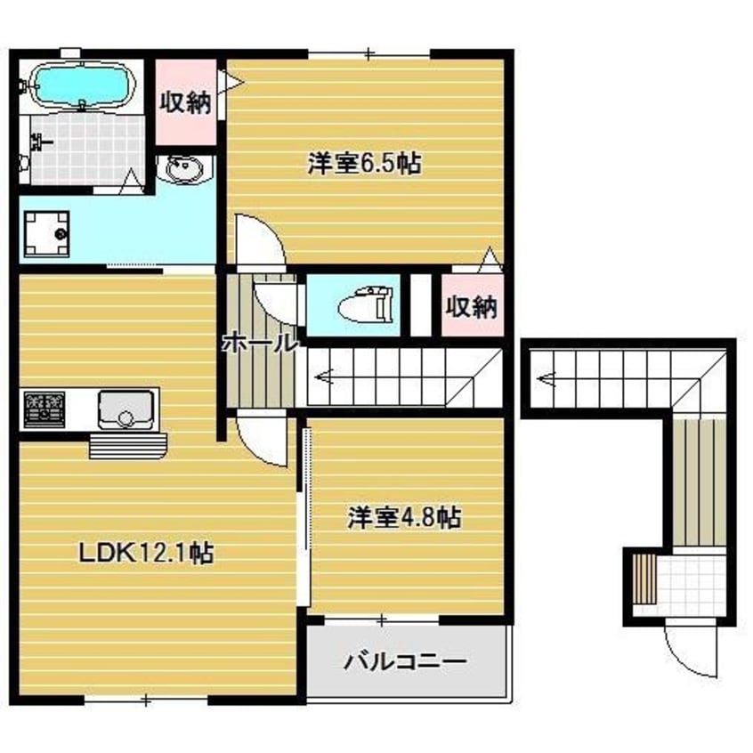間取図 フォーチュン和泉