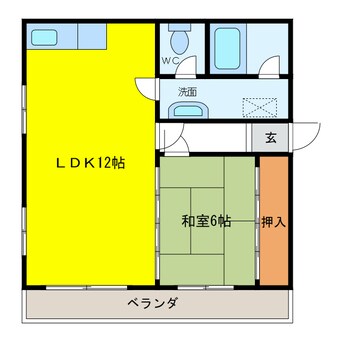 間取図 小松里マンション