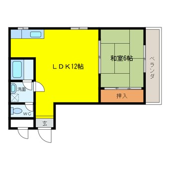 間取図 小松里マンション