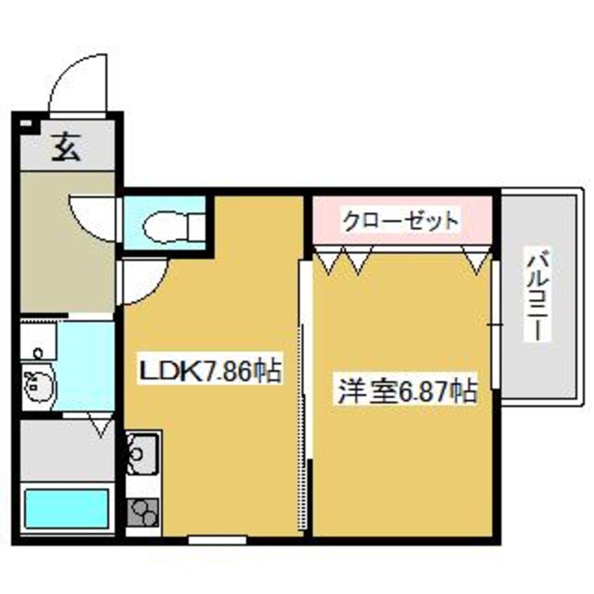 間取図 クルゼイロ旭町