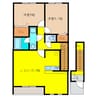 アベンシス 2LDKの間取り