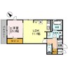 サニーヒルズ旭 1LDKの間取り