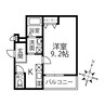フジパレス聖ヶ丘 1Kの間取り