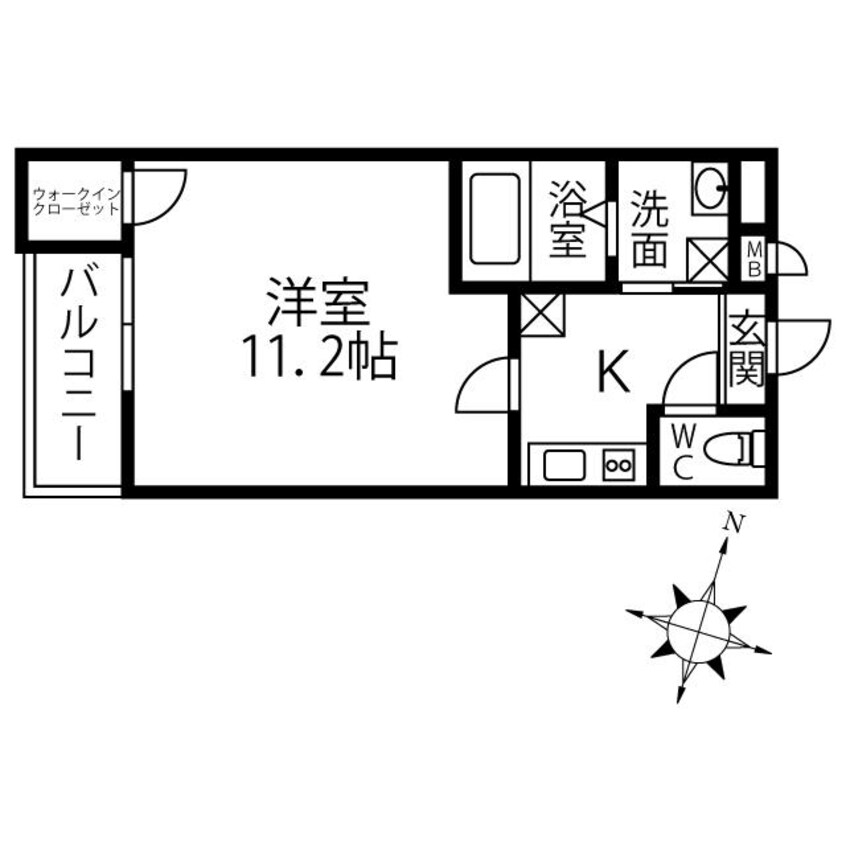 間取図 フジパレス聖ヶ丘