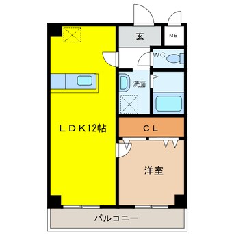 間取図 ウエムラグレース忠岡町