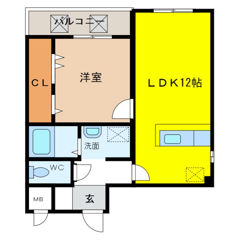 間取図 ウエムラグレース忠岡町