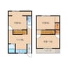 COCOハウス 3DKの間取り