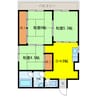 古城川ハイツ 3DKの間取り