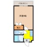 ハイツファニー 1Kの間取り